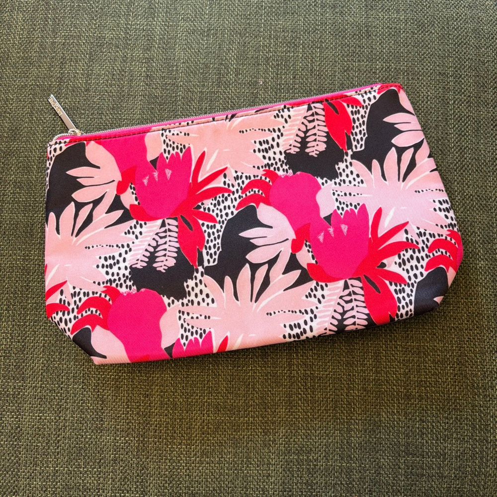 Lancôme Paris Limited Edition Pink Floral Toiletry Travel Bag